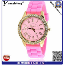 Yxl-904 2016 Moda Casual Ginebra Reloj de Cuarzo de Silicona Señoras Jelly Sport Reloj de pulsera Vestido de Mujer Relojes de Marca